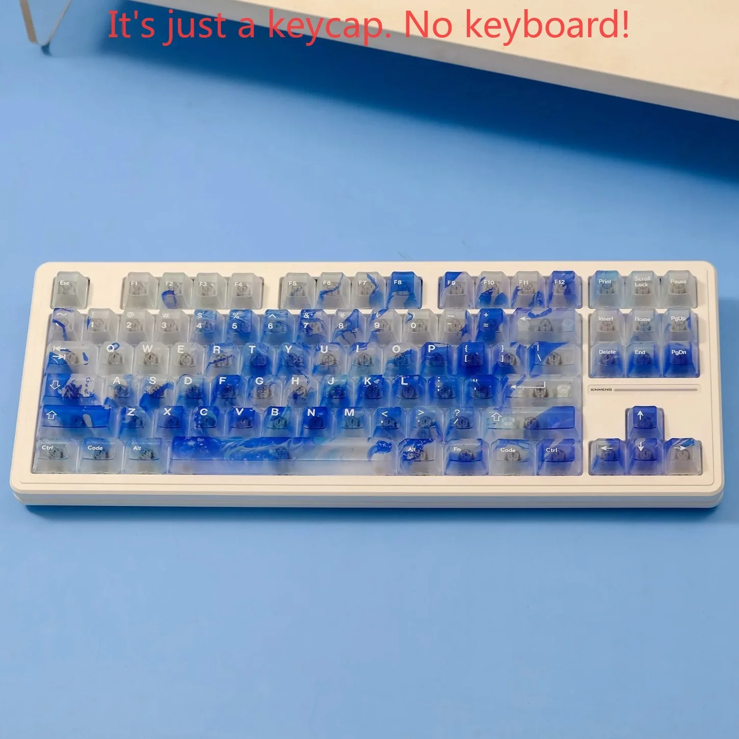 Cherry Profile ABS Frosted Transparent Wave Keycaps 87 Keys for 64 68 75 84 87 Mechanical Keyboard