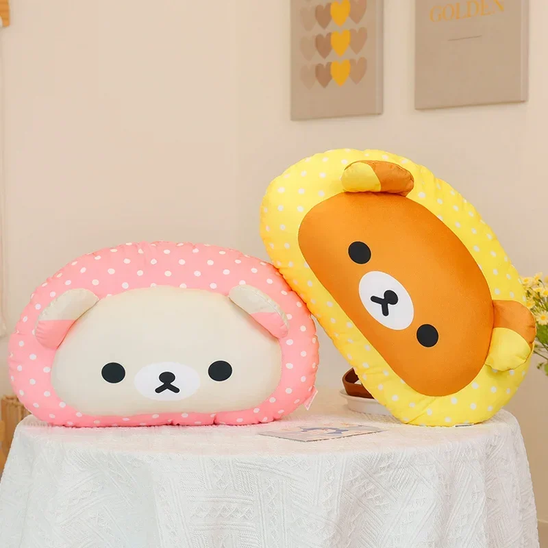 Zachte Rilakkuma Knuffel Slaapbank Kussen Sierkussen Cartoon Knuffelige Knuffels Kinderkamer Decor Gift Peluche Meisje