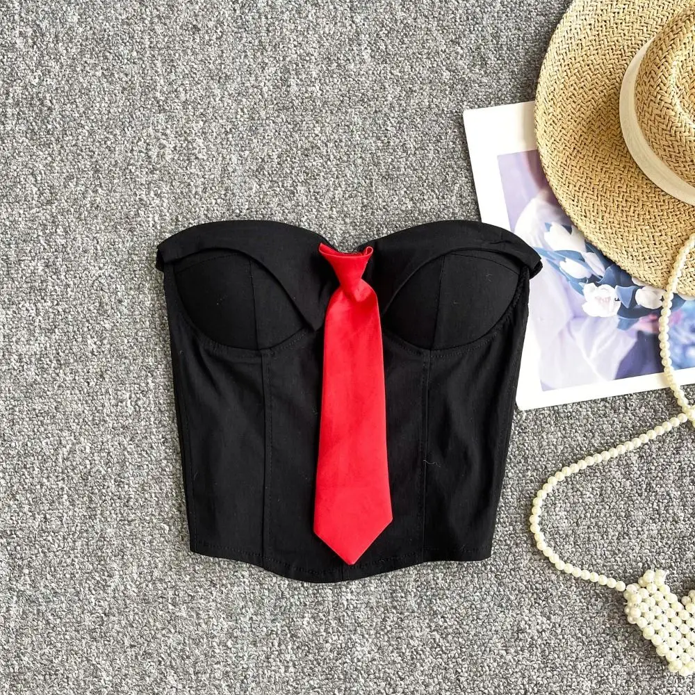 مرونة ربطة العنق حمالة التطيين سترة سليم صالح تانك المرأة مشد الشارع الشهير أكمام المحاصيل أنبوب القمم السفر #4