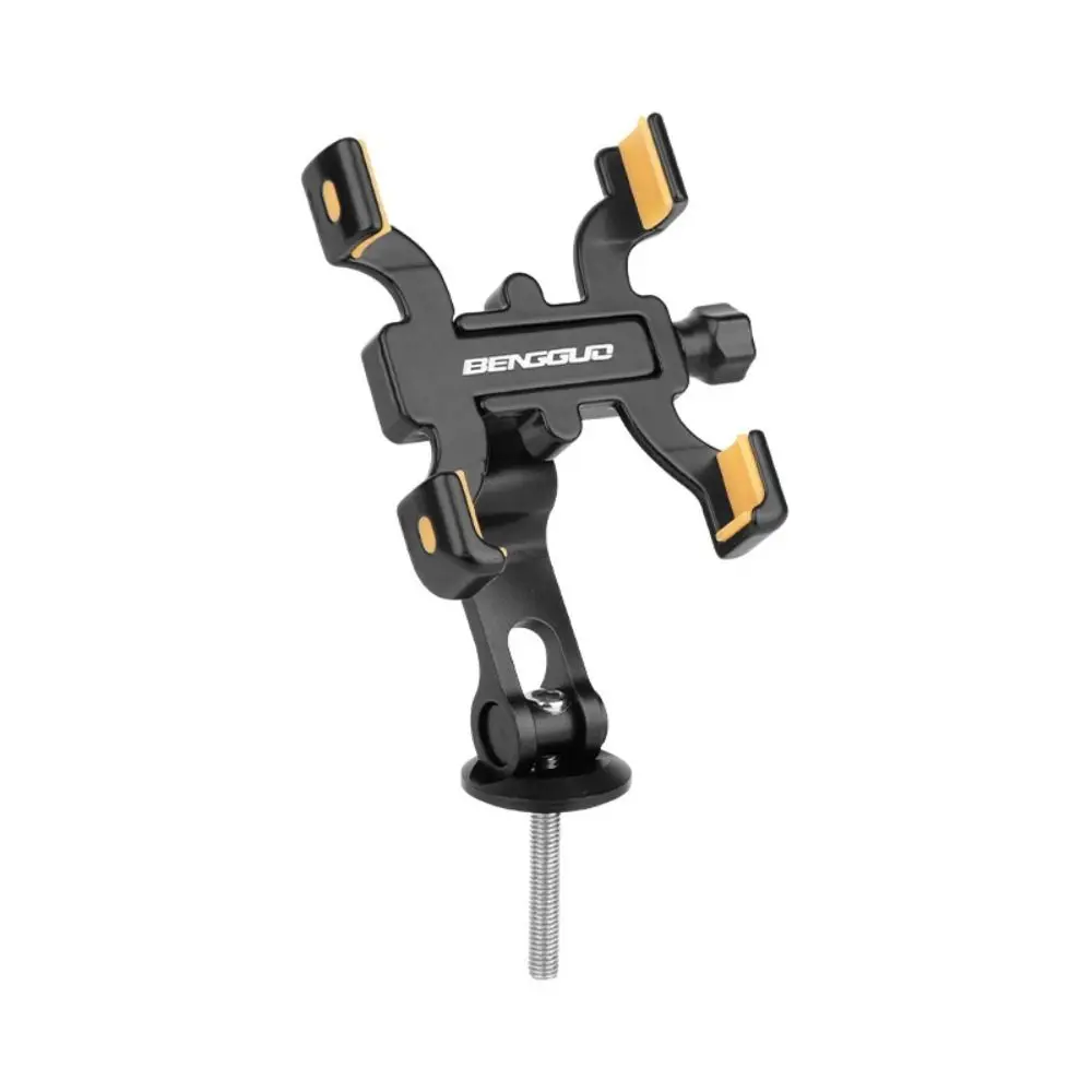 Aluminum Alloy 360 Rotatable Bike Phone Holder 360 Degrees Rotation Adjustable Bicycle Mobile Phone Stand Innovative Non-slip