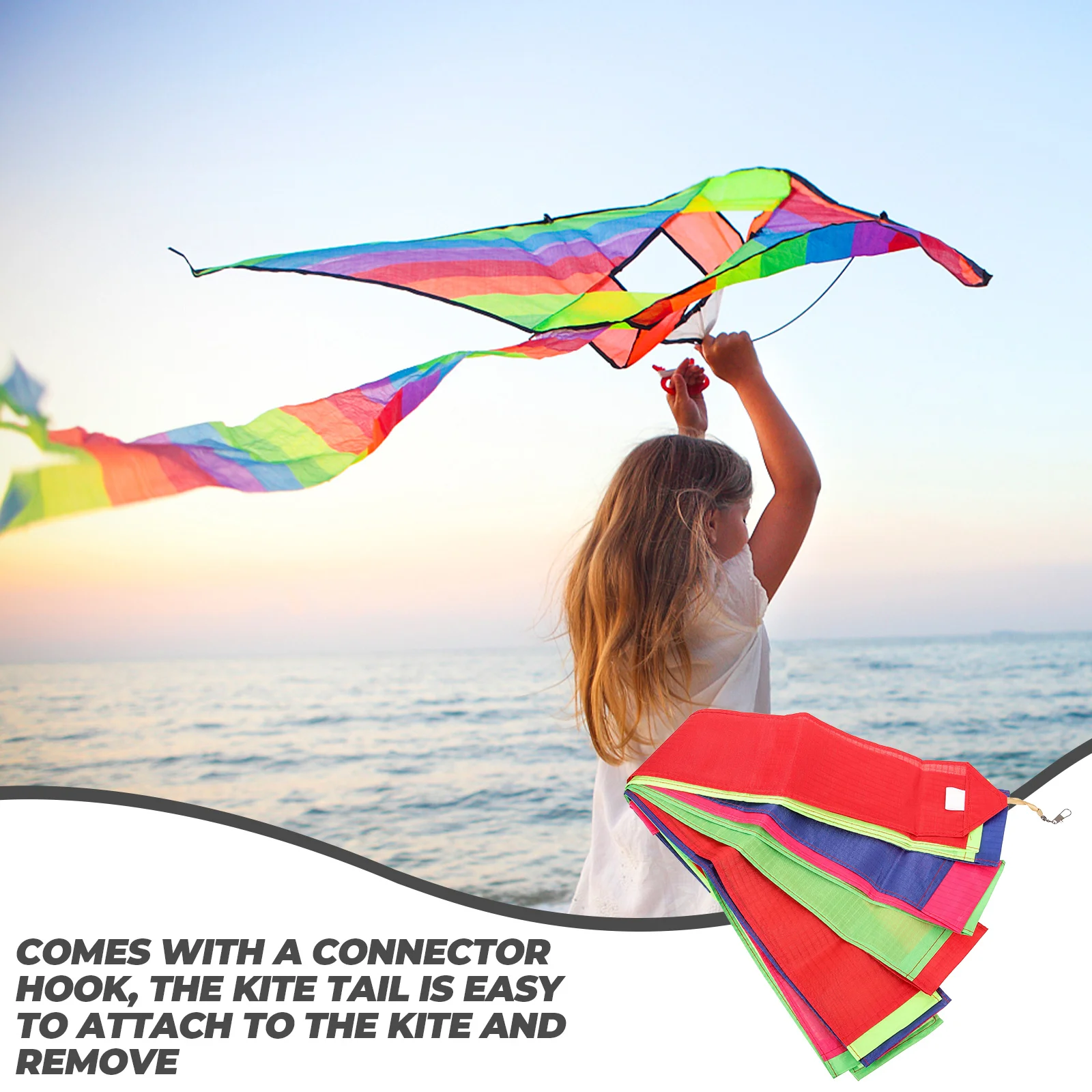 

Kite Tail Premium Quality for Decor Drone Decoration Tails Chemical Fiber Cloth Sky Outdoor Streamers