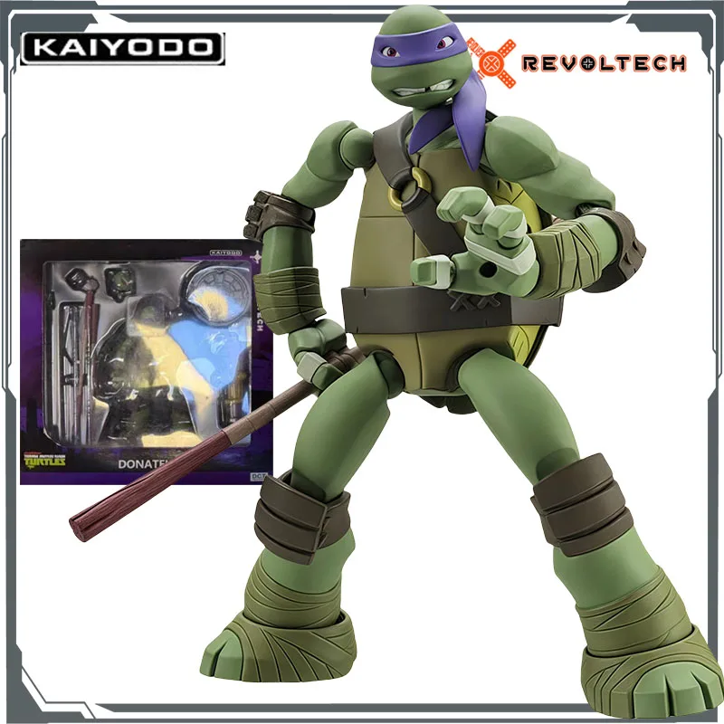 

Kaiyodo оригинальные Zolgear Черепашки Ниндзя Donatello аниме фигурки игрушки для мальчиков Рождественский подарок Коллекционная модель
