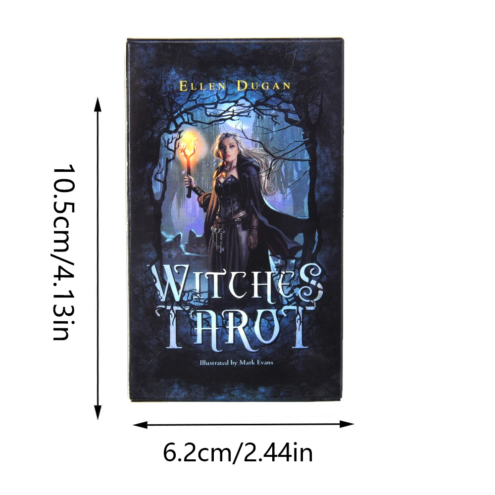 Witches Tarot Cards A 78 Deck Oracle English Visions Divination Edition Borad Playing Games