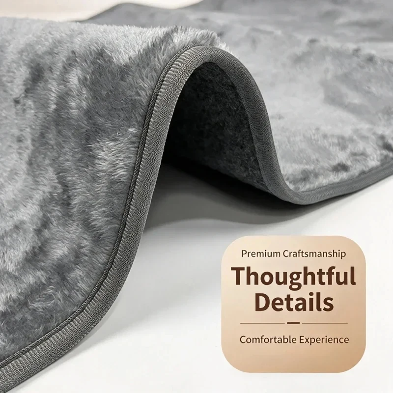 USB Heated Throw Blanket Portable Electric Warm Mat 5 Level Temperature Timer Flannel Reversible Soft Cozy For Home Car Travel
