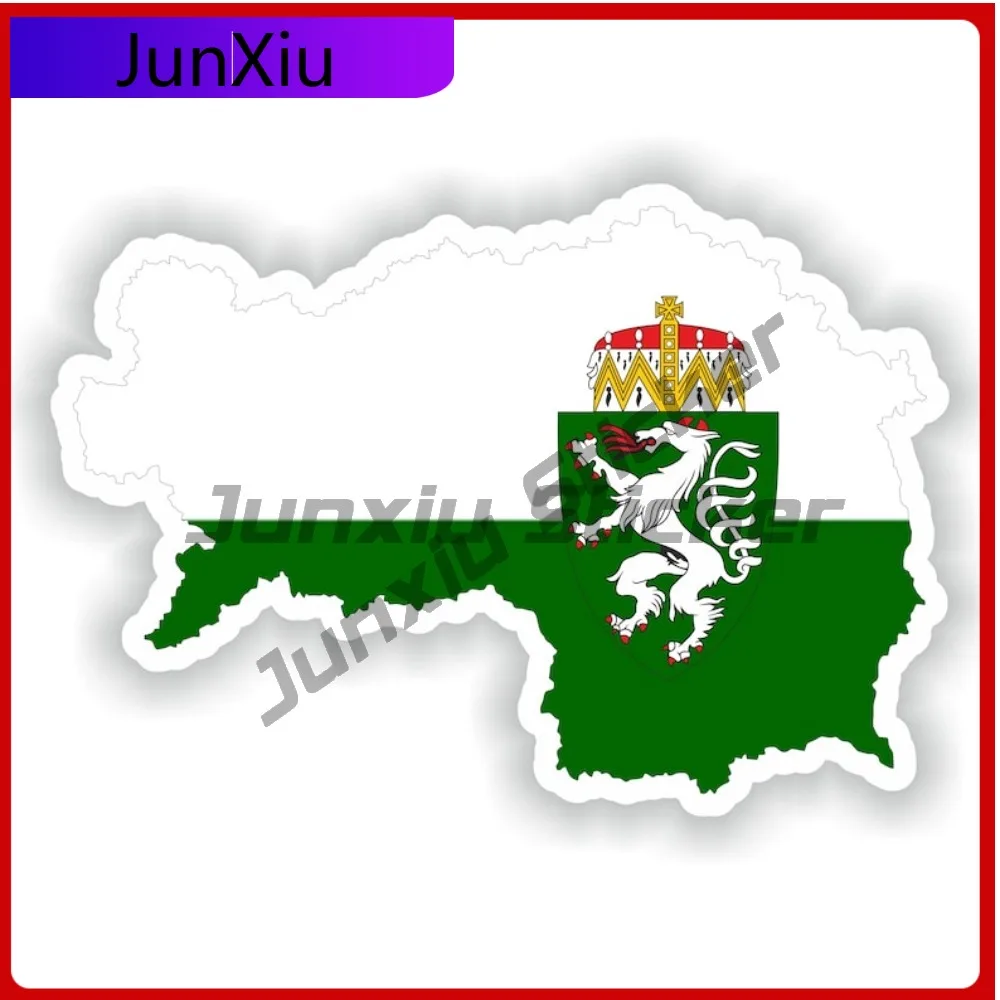 

Styria Austria State National Emblem Map Flag Shape And Outline Stickers Car Decoration Aesthetic Suv Window Bike Stickers Acces
