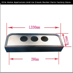 1pc Ice Cream Machine Spare Parts Water Drip Tray Plastic Front Basin Replacement Accessory Fitting For Soft Serve Machine Widt