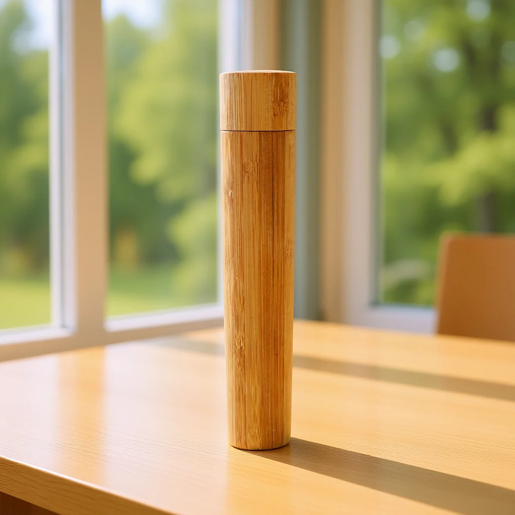 أنبوب ملصق بريد صغير أنبوب ورق من الخيزران لحمل الأعمال الفنية والمطبوعات وحامل ملصق أنابيب بريدية للتخزين