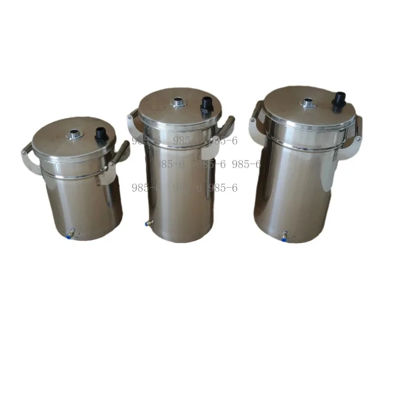 Stainless Steel Fluidized Powder Hopper Sprayer Bucket 8L Fluidized Powder Hopper for Coating Machine Spraying Machine