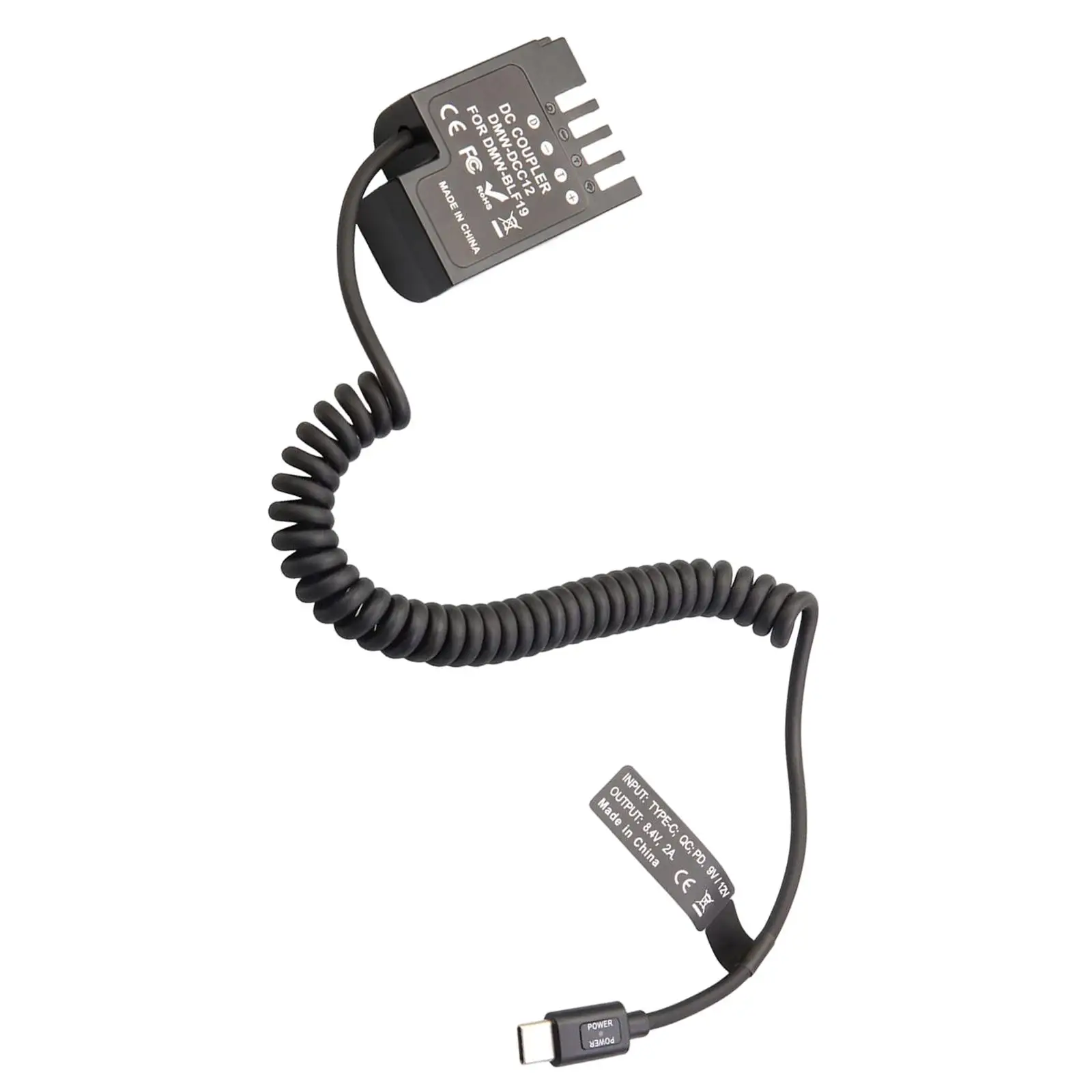 

Портативный аккумулятор Dmw BLF19 с кабелем типа C для GH3 GH5