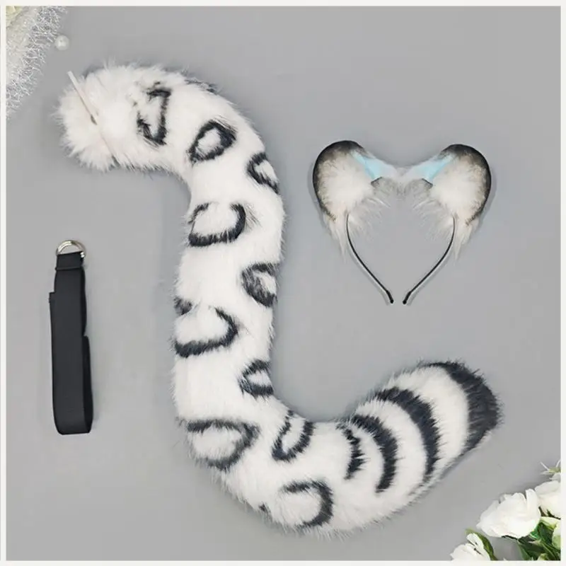 

шт леопардовые уши повязка на голову леопардовый хвост животное леопардовый костюм для Хэллоуина