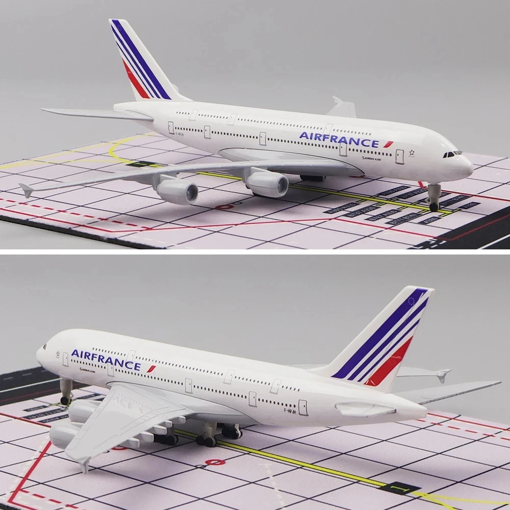 20CM 1:400 Scale Model Airplane Airbus A380 Air France Plane Models Diecast Airplanes Collection or Gift