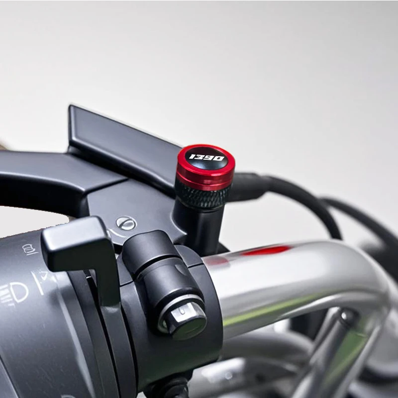 NEW Motorcycle Accessories CNC Mirror Hole Plugs Caps Screw Bolts Cover Fit For KTM 1390 Super Adventure 1390 Super Duke R 2023+