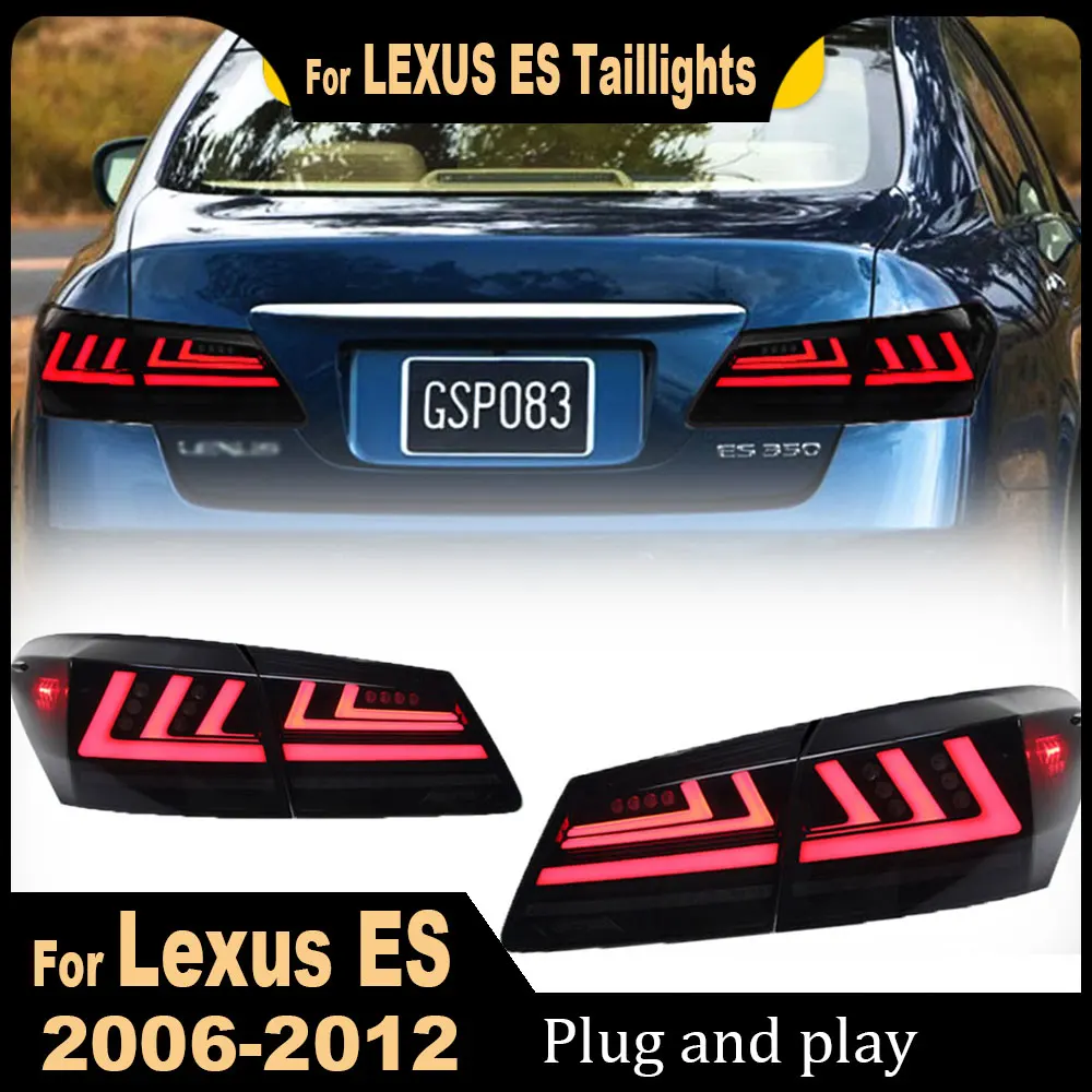 LED Tail Lights for Lexus ES240 ES350 2006-2012 Facelift Rear Lamps Assembly Start-up Animation Sequential Signal Replacement