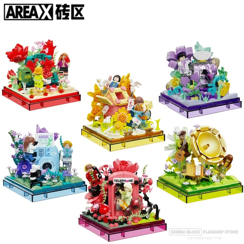 

AREAX Inspiration Box Собранный строительный блок Love in This Moment Серия Аниме Игрушки Модели Настольные коллекционные подарки Праздничные подарки