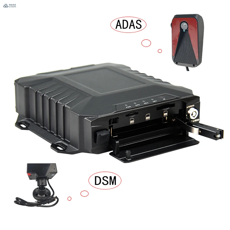 Smart Driving Assistant System 720p Cmsv6 Mdvr Dsm Dms Adas Bsd Camera Driver Monitoring