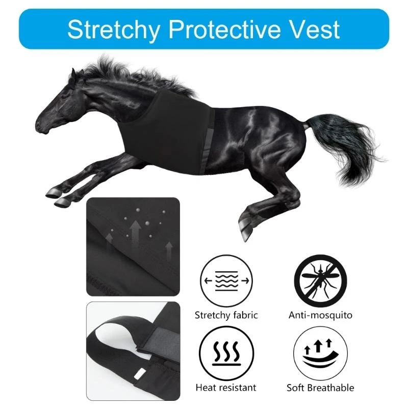 غطاء حماية لكتف الحصان خفيف الوزن وغطاء حماية لصدر الحصان AntiRub Bib 4XBB #1
