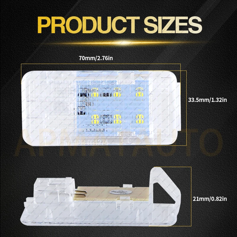 1PC Canbus 26490-JD000 8200418356 LED Interior Trunk Luggage Compartment Light For Nissan Leaf Qashqai Renault Dacia Smart Lada