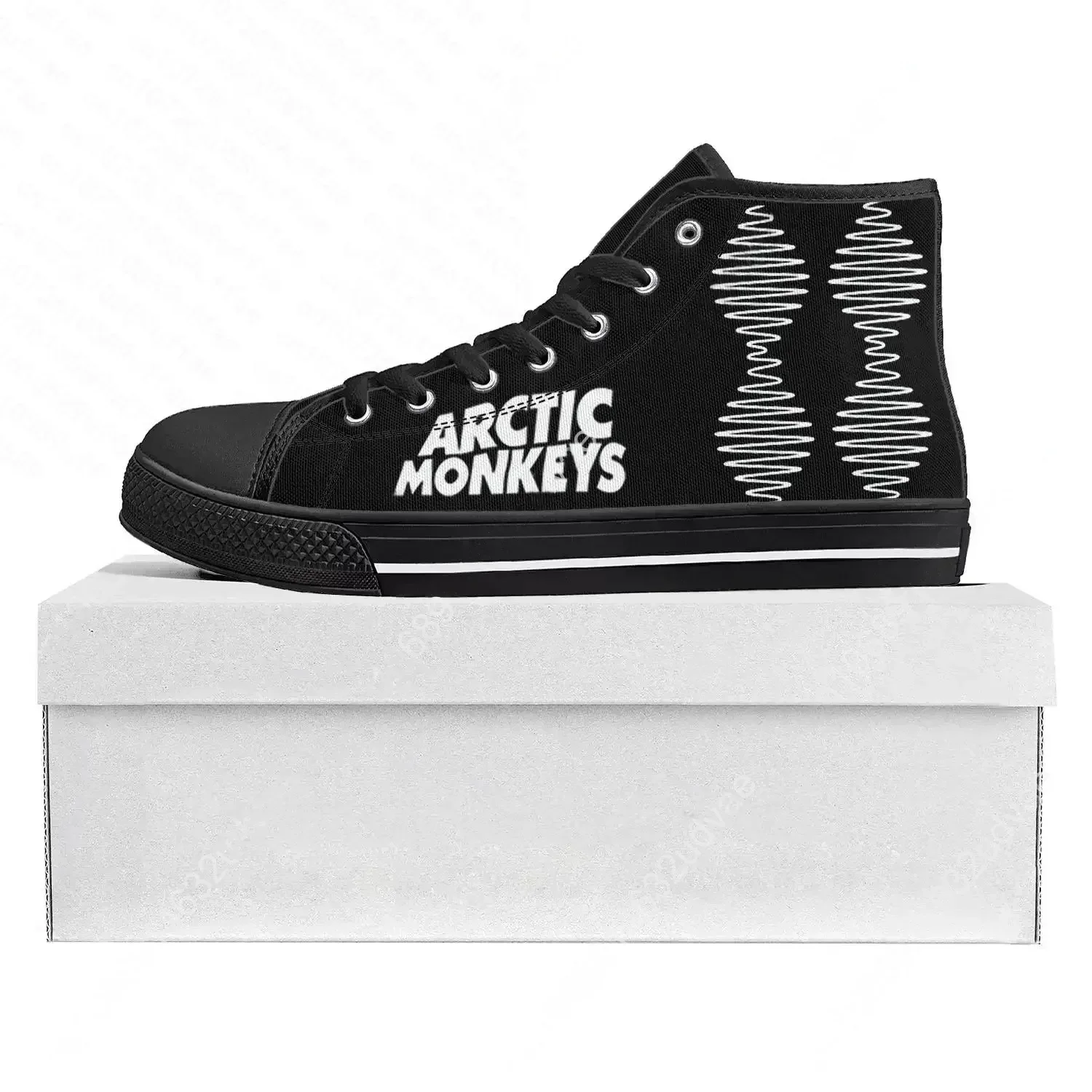 

Arctic Monkeys Rock Band Pop High Top High Quality Sneakers Mens Womens Canvas Sneaker Casual Couple Shoes Custom Shoe