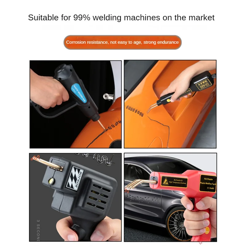 

Automotive Plastic Repair Welding Nail Pre Cut Wave Stapler Bumper Repairs Hot Stapler Plastic Welder Auto Parts-B91B