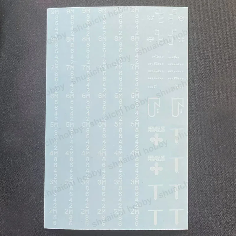 1PCS 1/50 1/75 1/100 Scale Load Line/Draft Mark Water Slide Decal Universal Marks Pattern Waterslide Sticker for Boat Ship Model
