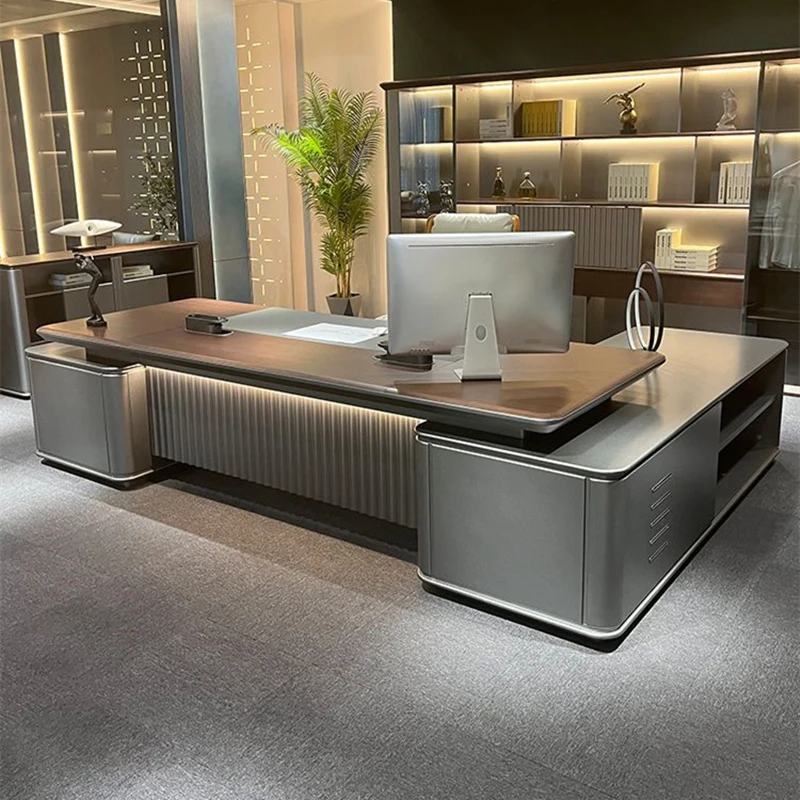 Organizzatore Scrivania da ufficio moderna Combinazione di stoccaggio minimalista Disponibile Scrivanie per computer Creatività Mobili Escritorio europei