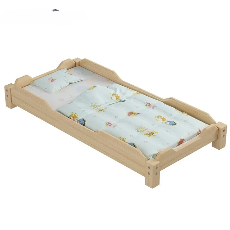 Wholesale Nursery School Furniture Wooden Kindergarten Kids Children Bed