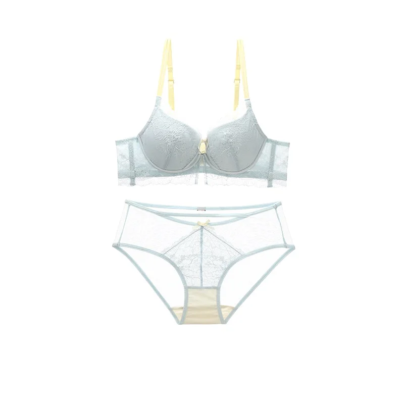 새로운 여성스러운 스위트 레이스 여성 속옷 세트, 와이 - Sheer Bra Lace 리뷰 및 가격