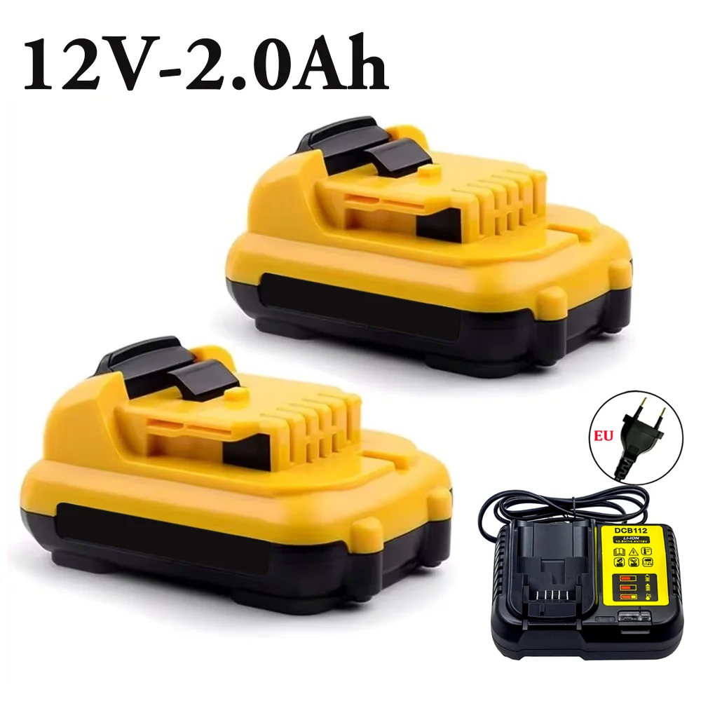 12V lithium-ion battery 2.0Ah Applicable to DEWALT ,DCB123, DCB125, DCB124, DCB122, DCD710 power tool batter