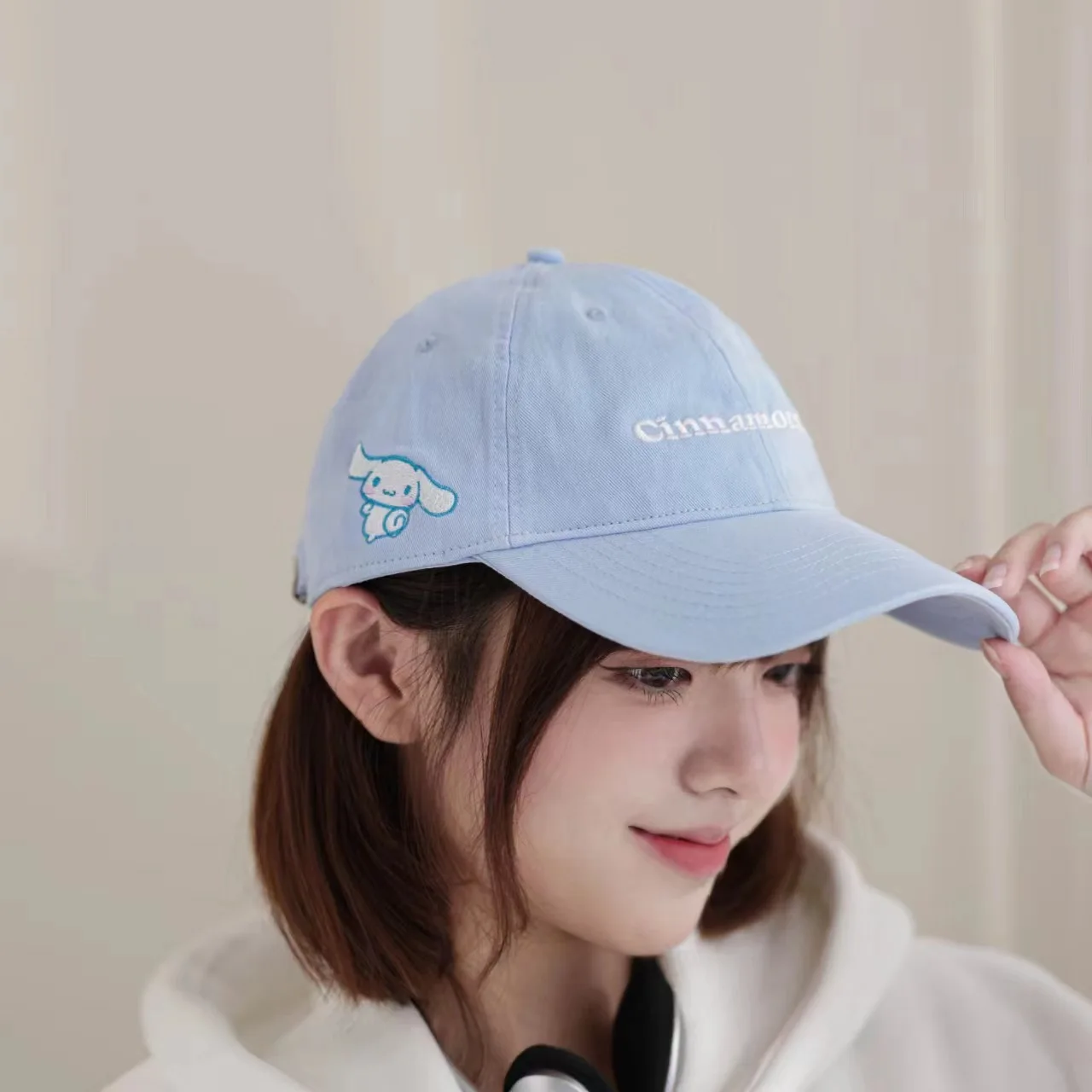 Sanrio Kawaii Cinnamoroll Baseball Cap Girl Cute Cartoon Hello Kitty Adjustable Cap Student Ins Casual All-Match Couple Sun Hat