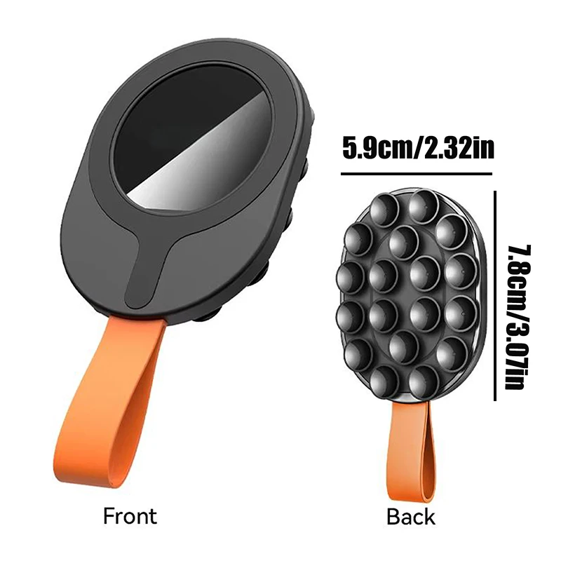 حامل هاتف ذو كوب شفط فائق - مثالي للمرايا والاستحمام لهواتف iPhone وAndroid