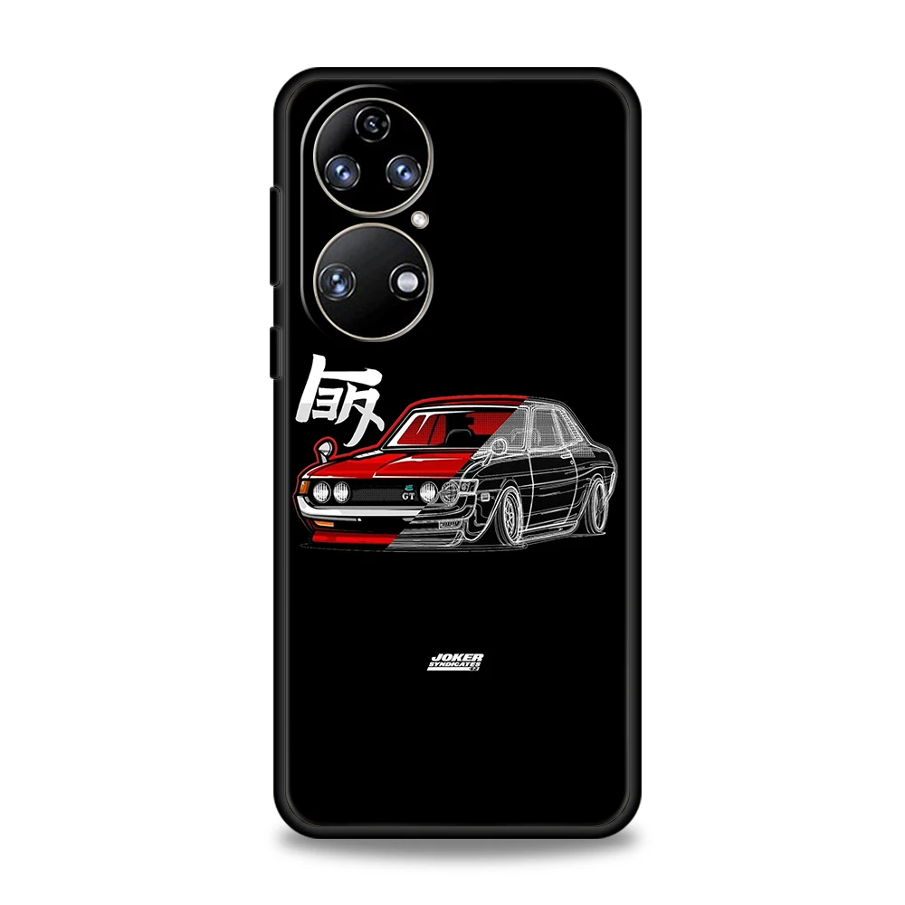 DM Sports Car Phone Case For Huawei P50 P40 P30 P20 Pro P50 P40 P30 P20 Lite E P Smart Z Y6 Y7 Y7A Y9 Y6P Y9S 2019 Shell Fundas