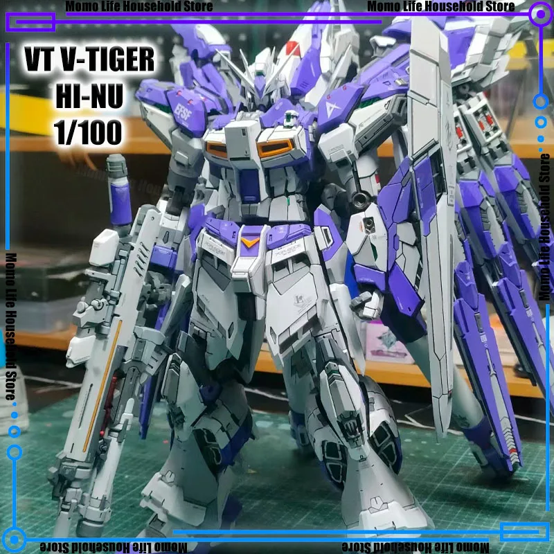 New VT V-TIGER MG 1/100 RX-93-ν2 Hi-ν HI-NU VT01 Assembly Model Kits Alloy skeleton Anime Action Figure Robot Plastic Model Toys