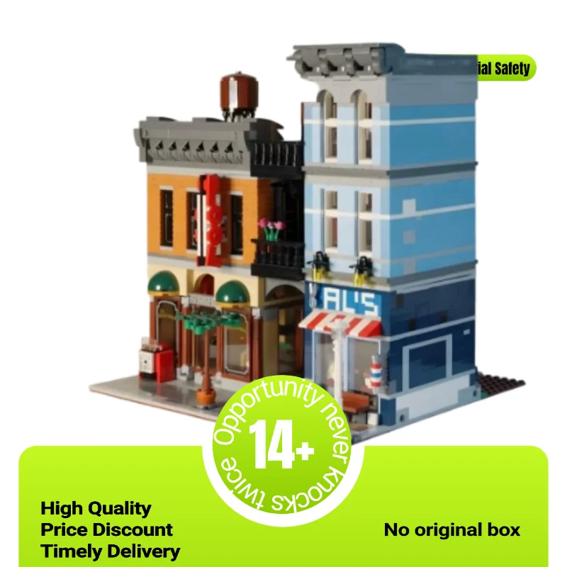 

HOT 2262PCS Series 10246 Europeanizing Architecture Detective's Office Building Block Toy Birthday Christmas Gifts