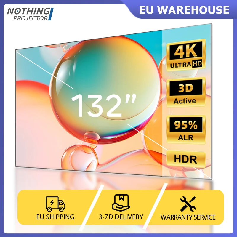 

NothingProjector 132" ALR CLR Projection Screen 3D 4K UHD Fixed Frame Screen For Dangbei/ Formovie Ultra Short Throw Projector