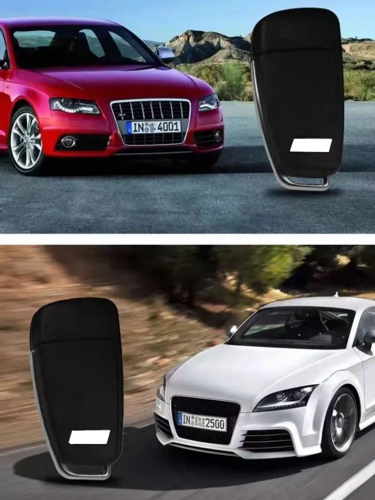 

5pcs products for Audi folding key shell A3 to S3 key shell A6 to S6 key Q3 A6L TT Q7 R8 modified RS key shell back cover