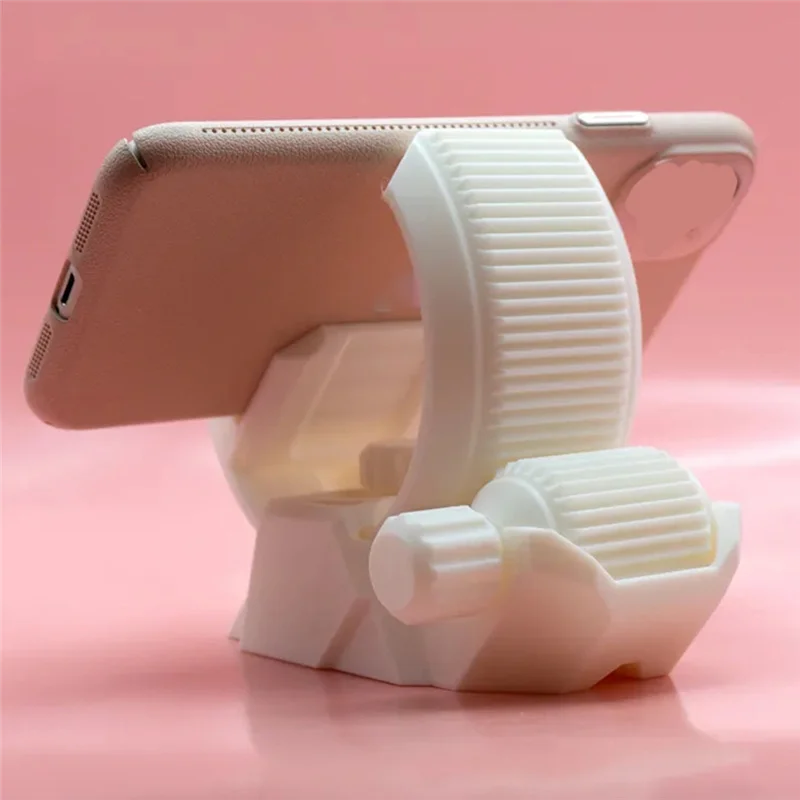 

A93E-Gear Phone Stand Adjustable Desktop Accessory Portable Andpractical Gear Design B