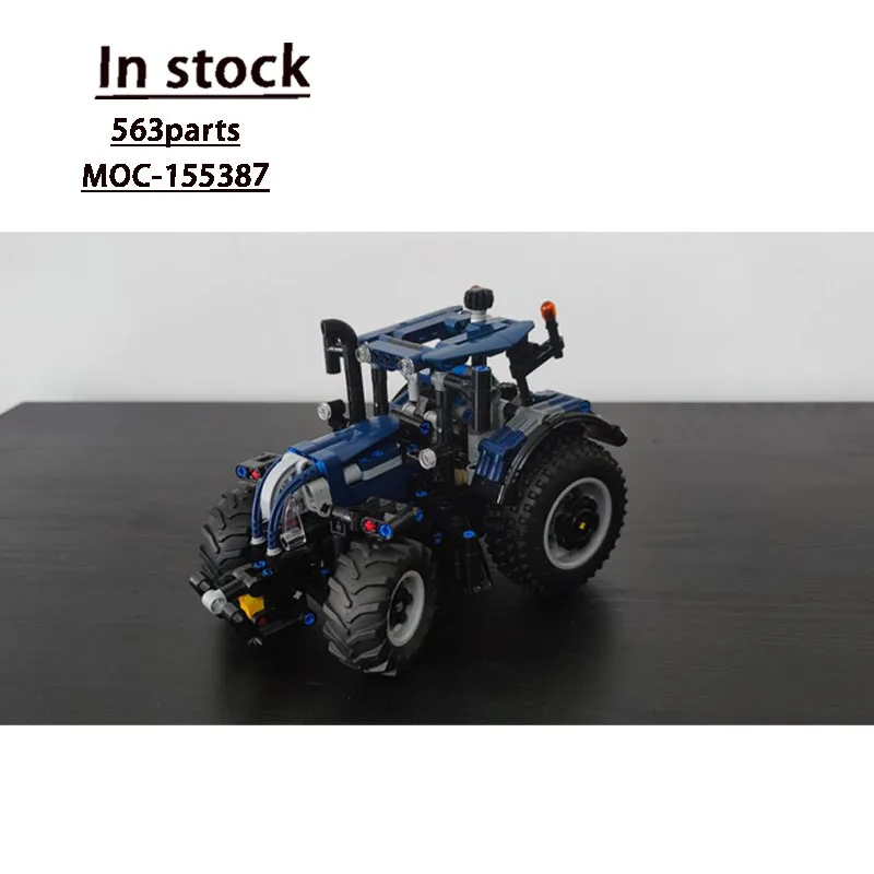 

MOC-155387 City Farm Small Agricultural Tractor Building Block Model 563 Parts Creative Boys' Children's Birthday Toy Gift