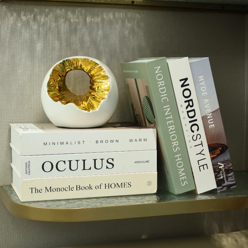 

Open Luxury Fake Book Storage Box Fashion Decorative Books Design Coffee Table Shelf Bedroom Boho Abstract Home Interior Decor