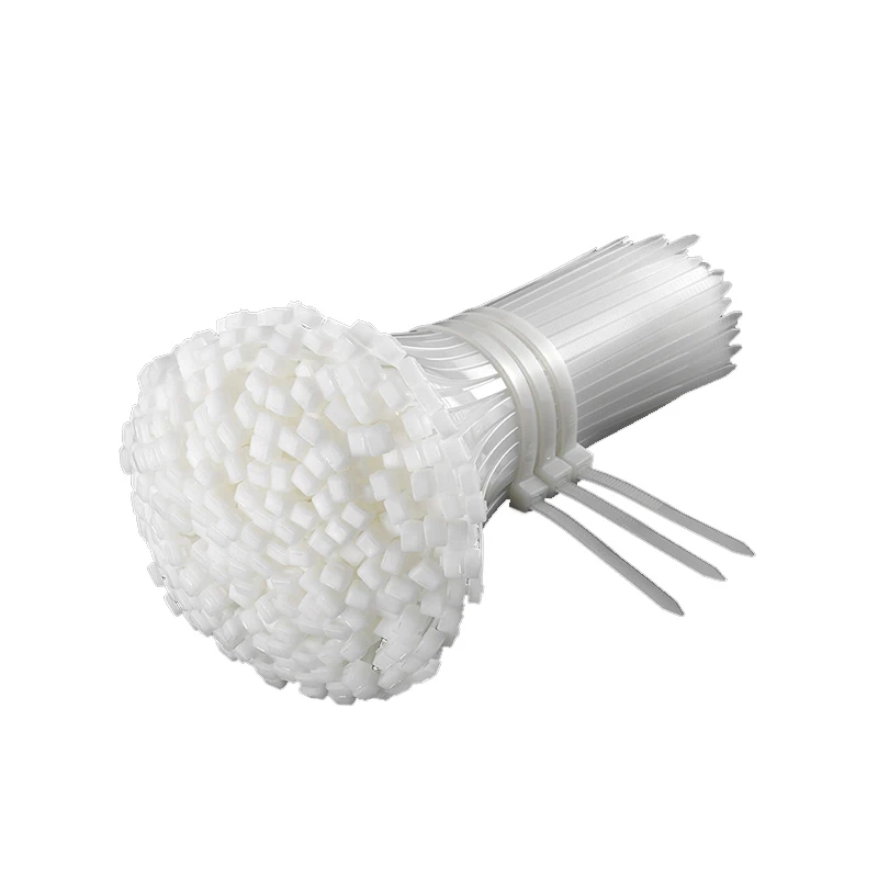 250PCS Self-locking Plastic Nylon Cable Tie Strongly Snap With High Temperature Resistance&Lengthening TwineTie Wire White Color - Image 2