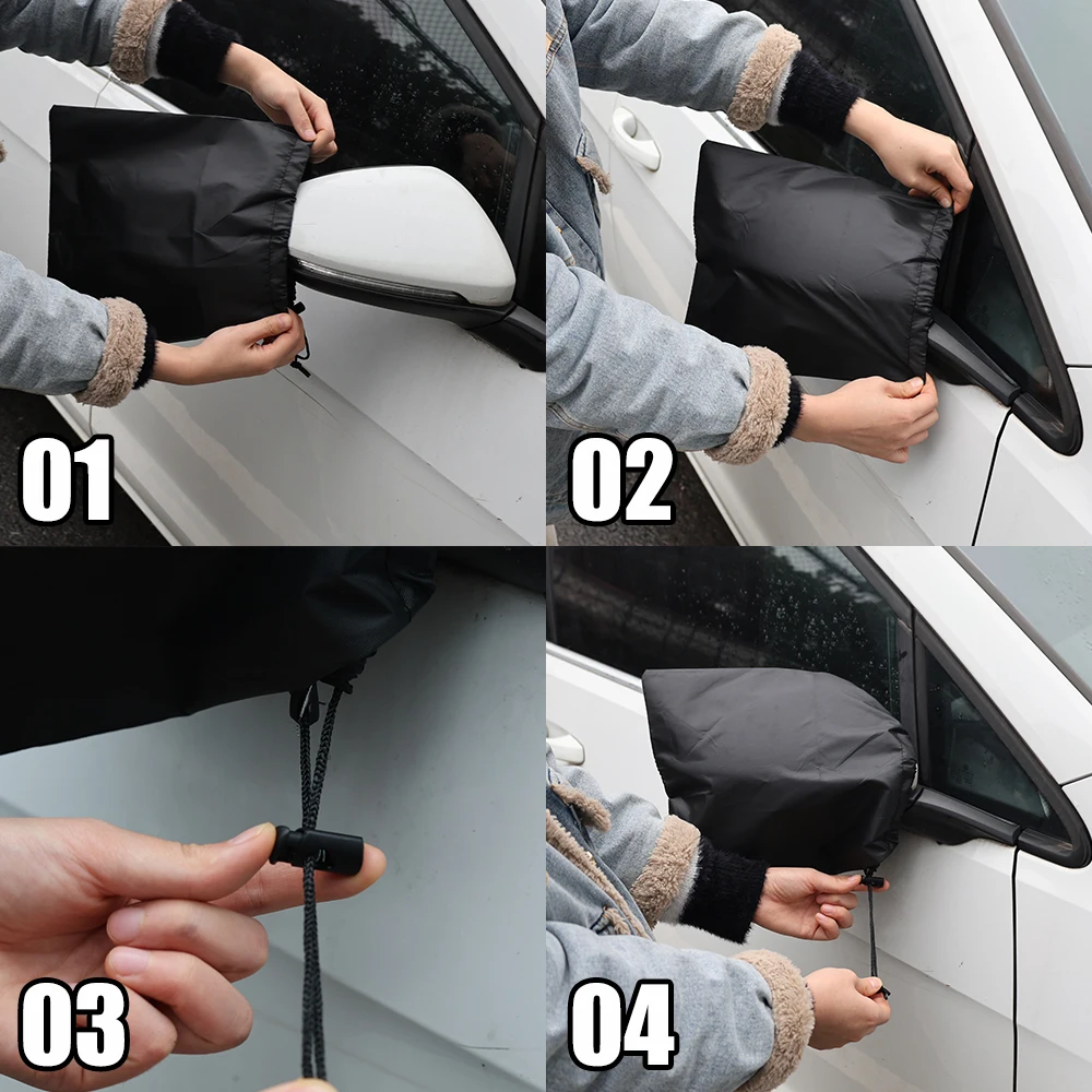 High Quality Car Mirrors Waterproof Rain and Snow Cover Portable Side Mirror Rearview Protective Covers Automotive Accessories