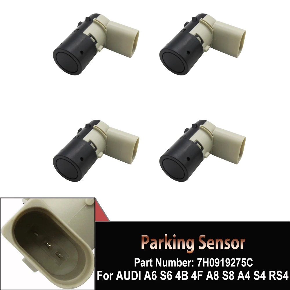 4 PCS/lot New Car PDC For AUDI A6 S6 4B 4F A8 S8 A4 S4 RS4 for VW 7H0919275C 7H0919275 7H0 919 275 Parking Sensor