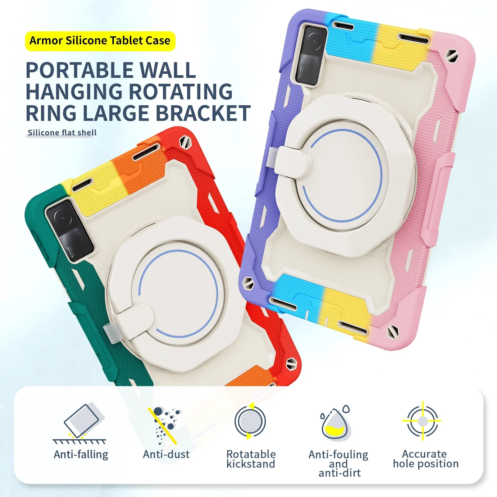 

Case For Xiaomi Redmi Pad 10.6 2022 Tablet Hand Shoulder Strap Cover RedMi Pad 10.61" Shockproof Kickstand Kids Funda IPad Case