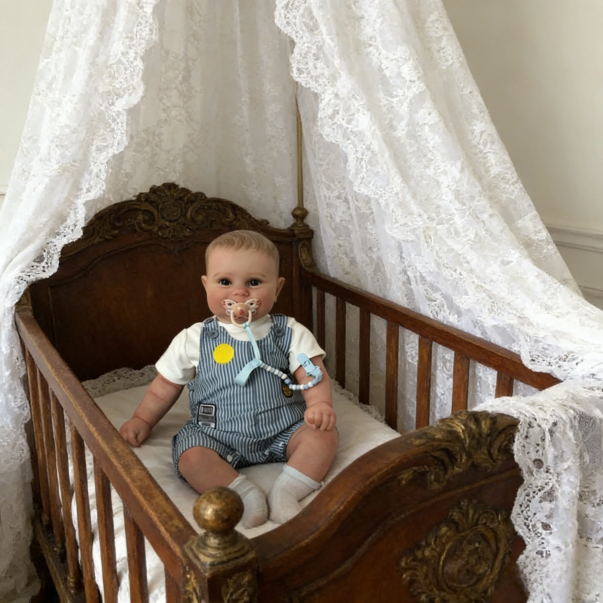 60CM Khổng Lồ Cho Bé Kích Thước Tái Sinh Tập Đi Maddie Cậu Bé Sống Động Như Thật 3D Da Nhiều Lớp Tranh Có Thể Nhìn Thấy Tĩnh Mạch Âu Yếm Mềm Mại cơ Thể