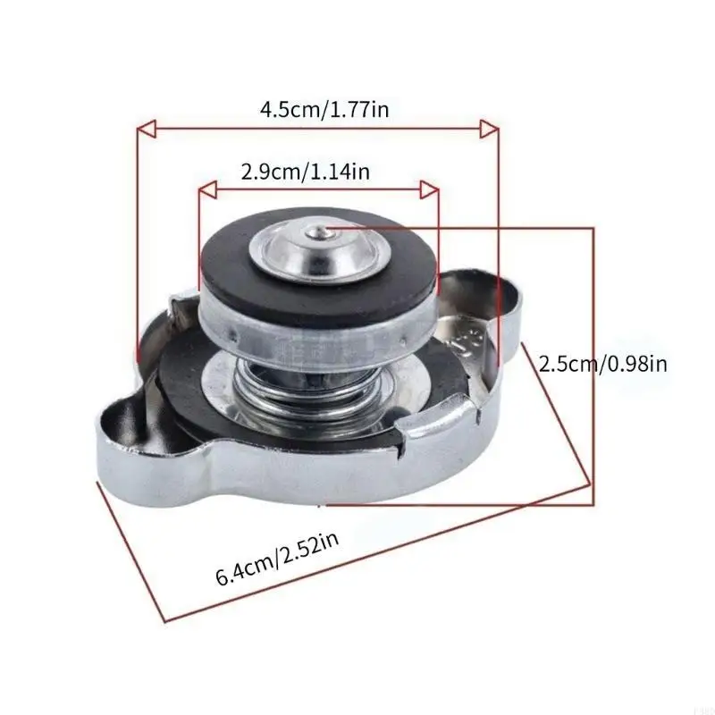 1.6 Bar Coolant Radiator Expansion Caps Aluminium for Motorcyle