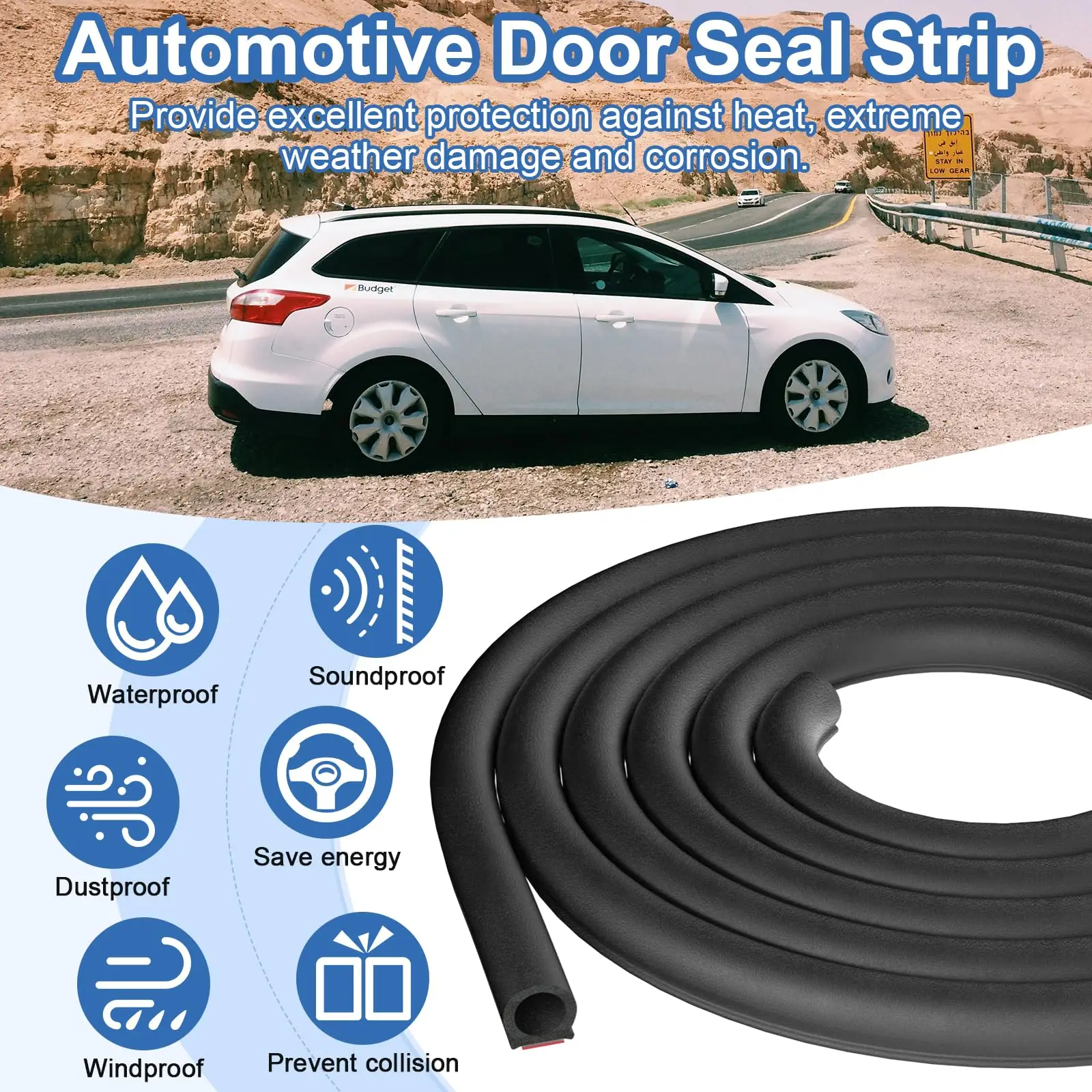 Truck Rubber Strip Small D c Pillar Car Door Cab Seal Trunk Soundproof Strip Engine Cover Strip Dust and Waterproof Seal Strip