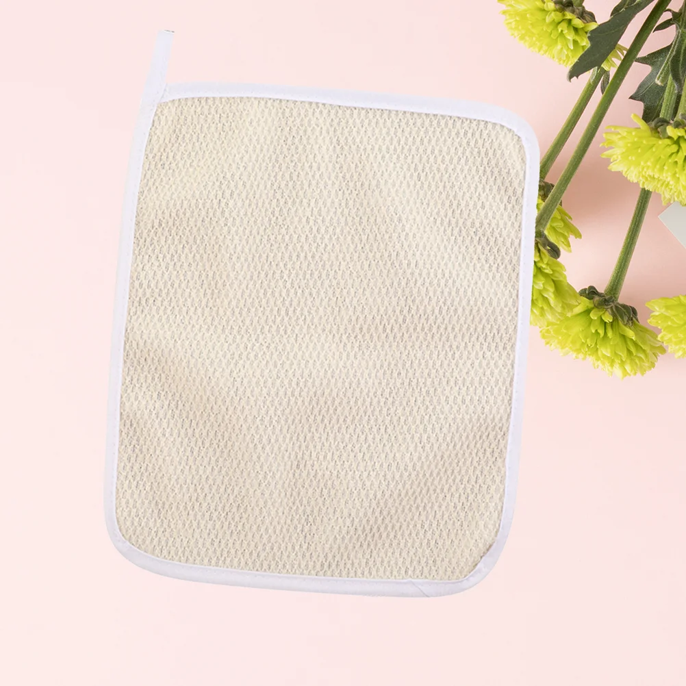 5pcs Exfoliating Wash Cloth Square Bath Cloth Quick Dry Scrub Face Cloth with Short Loop exfoliating bath cloth