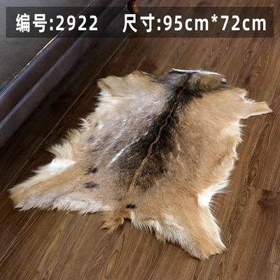 Goatskin Rugs Film and TV Props, Vintage Home Decoration, Cloakroom Sofa Cushion, Shoe Stool Mats, Sheepskin Coat 2922