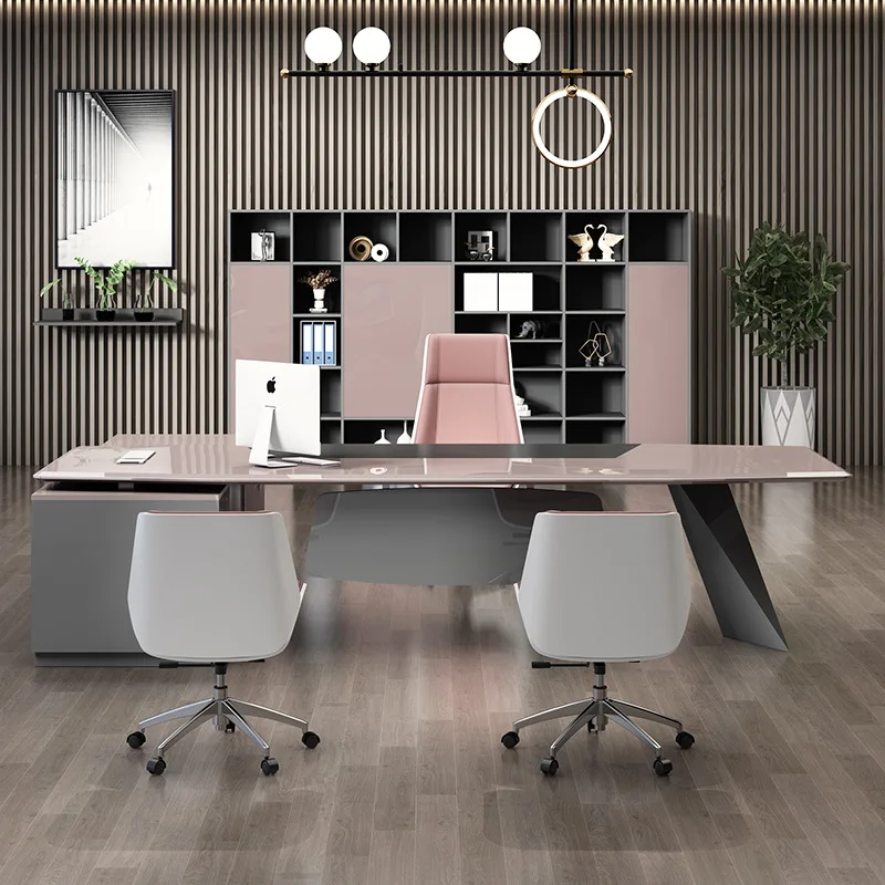 New paint boss female president table fashion manager table supervisor table modern simple office furniture large desk