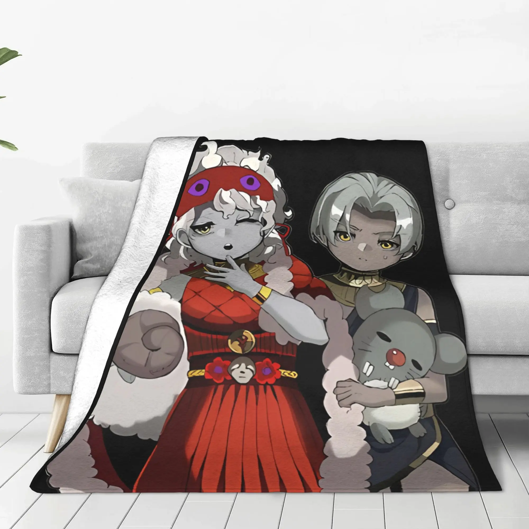1PC Winter Myth Figures Hades Home Room Decorations Winter Blankets For Adults Bedding Home Interior Sofa Knee