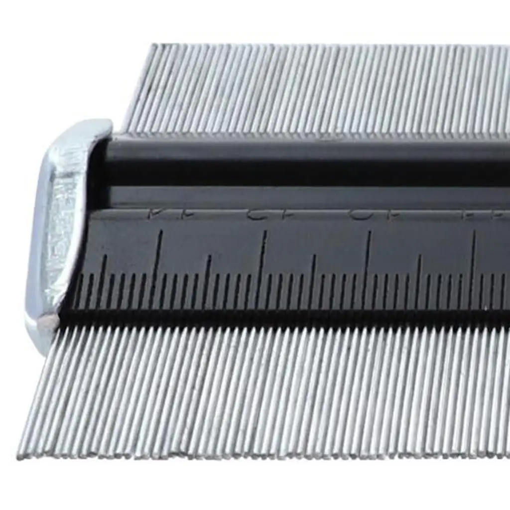 Precision Iron Outline Gauge Shape Copy Tool Metal Teeth Contour Ruler for Plumbing Flooring and DIY